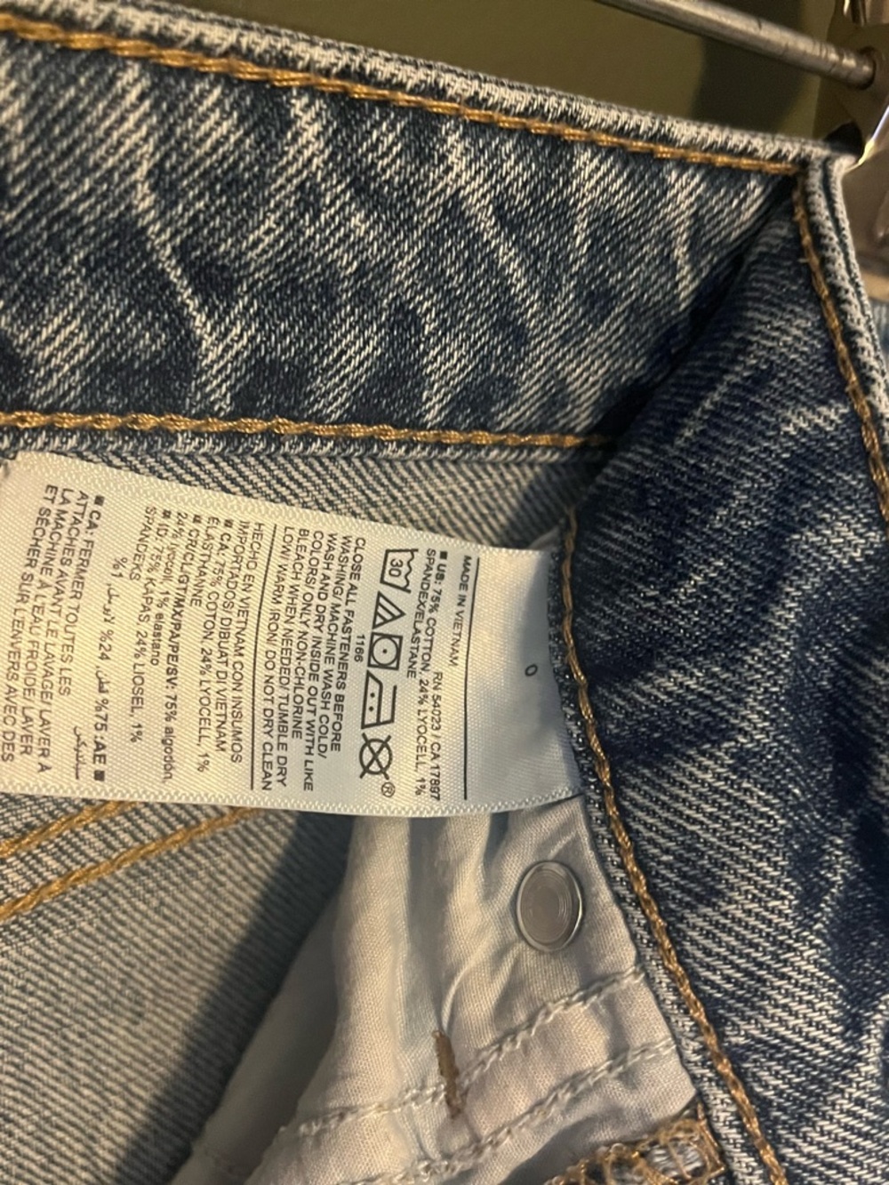 Old Navy Extra High-Rise Sky-Hi Wide Leg Distressed Pockets Women’s Blue Jeans 0 - Picture 10 of 10